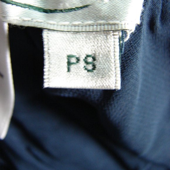 Navy Blue Embroidered Broomstick Layered Skirt PS - Picture 12 of 16